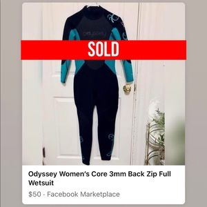 Odyssey Women’s Core 3mm Back Zip Full Wetsuit